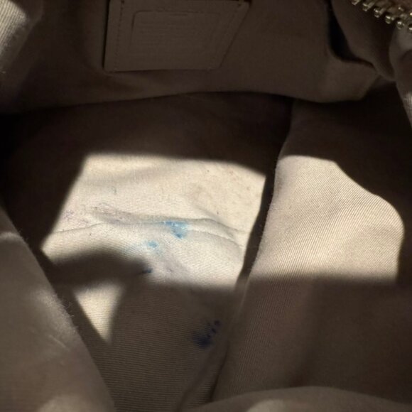 Coach Abby Duffle Chalky Grey Pebbled Leather Shoulder Bag with Strap F31507 - Picture 13 of 14